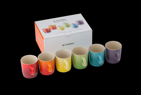 Set 6 Rainbow Espresso Mug