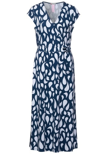 Midi Wrap Dress - Foggy Blue
