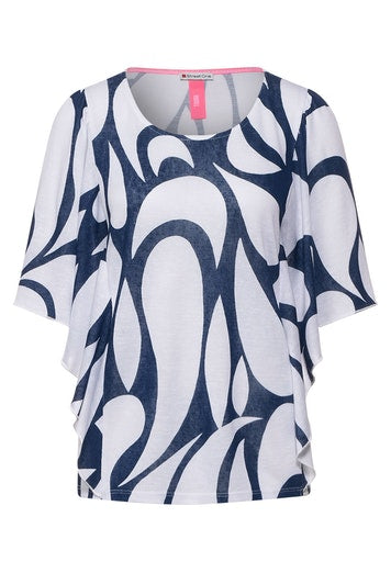 Round Shape Shirt - Foggy Blue