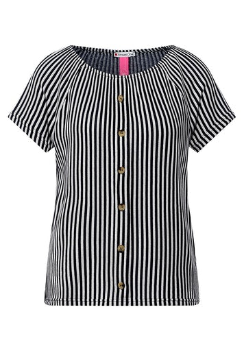 Vertical Stripe Shirt - Dark Foggy Blue