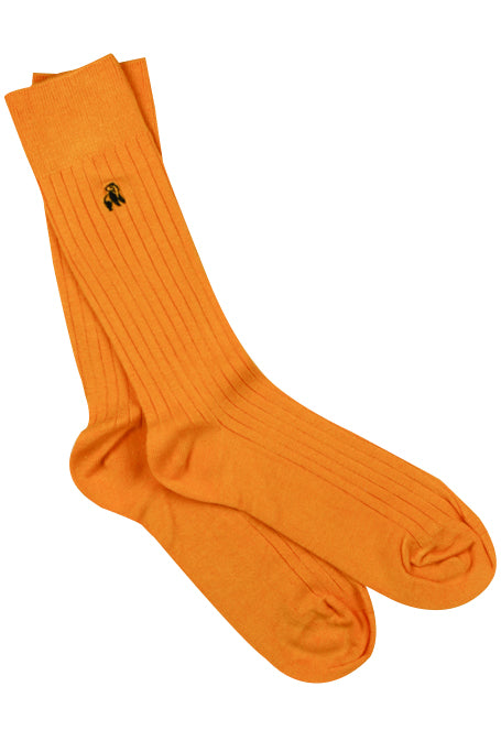 Ribbed Sock - Tangerine