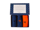 3 Pairs Gift Box - Orange/blue