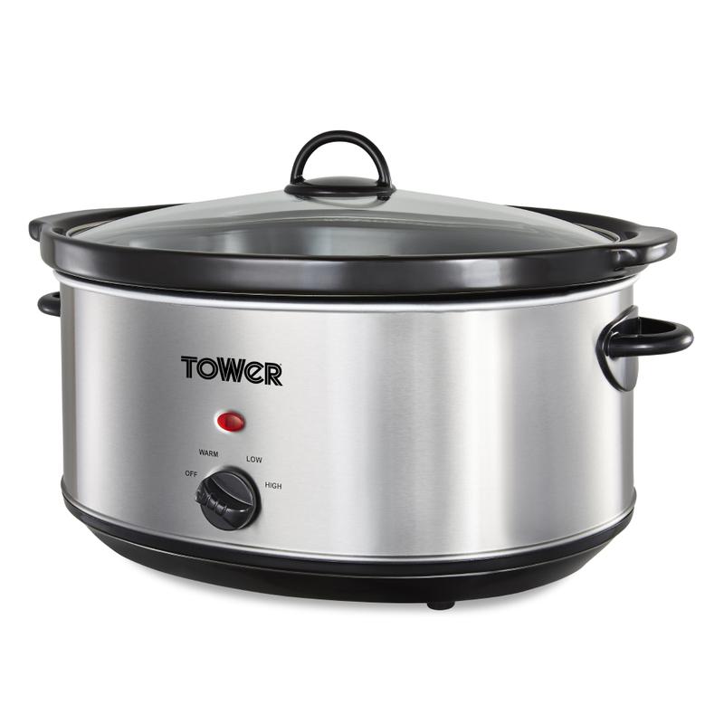 6.5 Litre Stainless Steel Slow Cooker