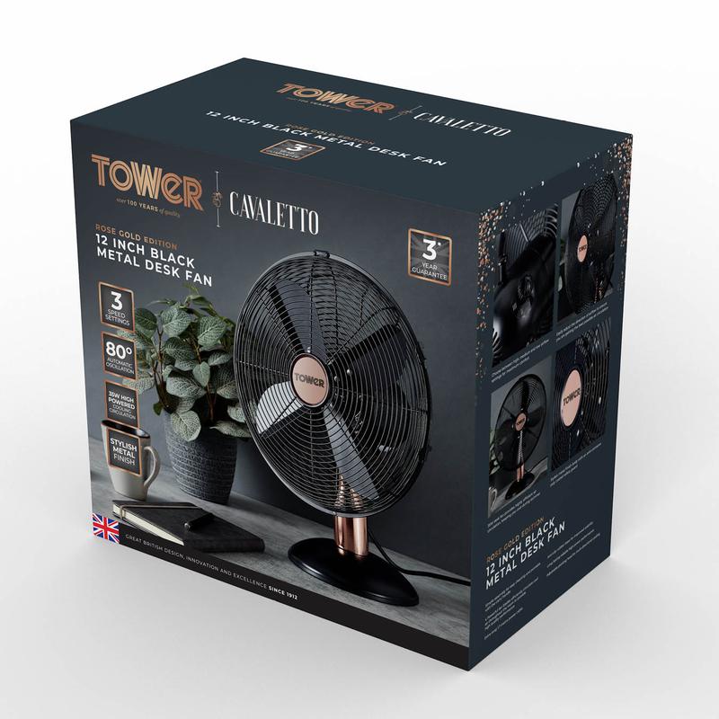 Cavaletto 12" Desk Fan Tower