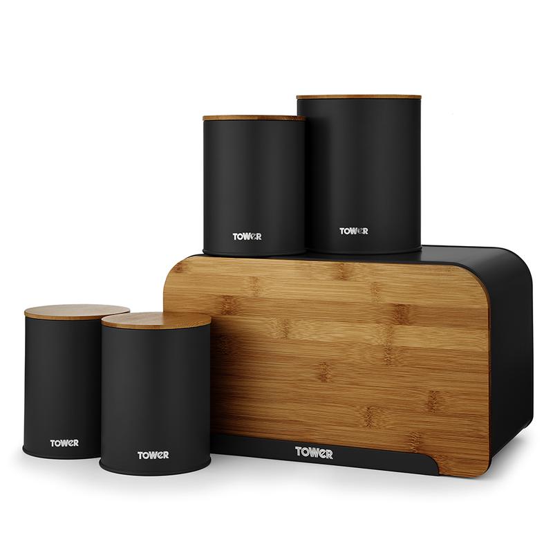 Scandi 5 Piece Storage Black