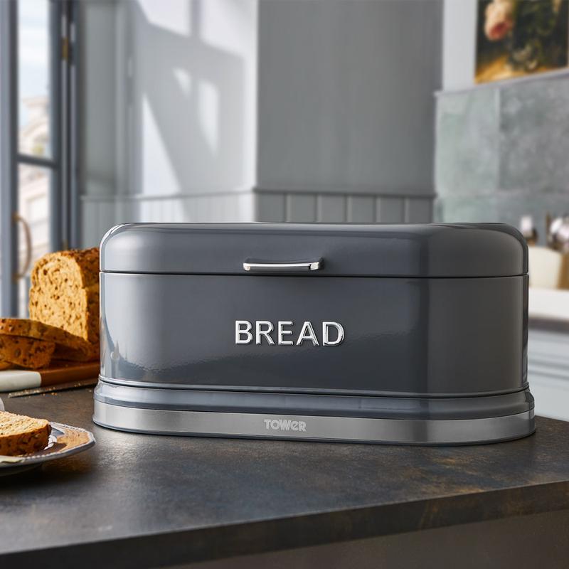 Belle Bread Bin - Grey