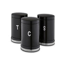 Belle Set of 3 Canisters - Black
