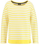 Stripe Round Neck Jumper - Lemon