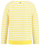 Stripe Round Neck Jumper - Lemon