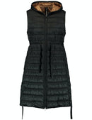 Sleeveless Long Gilet - Black