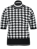 Black Addict Short Sleeve Print Knit