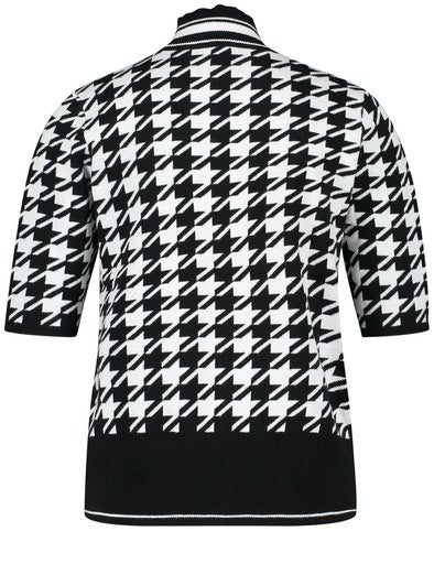 Black Addict Short Sleeve Print Knit