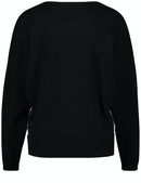 Black Addict Houndstooth Crew Knit