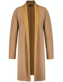 Retro Perspective Long Coat - Toffee