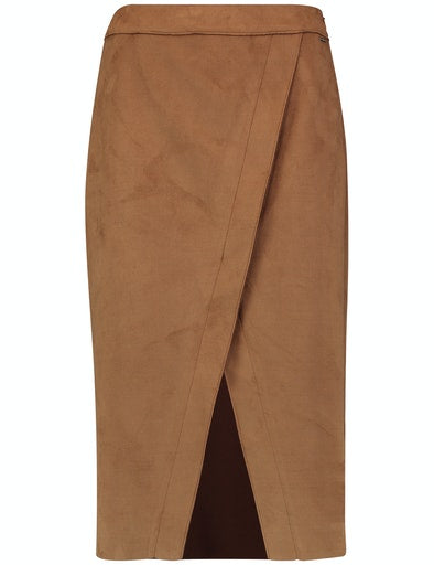 Retro Perspective Skirt - Brown