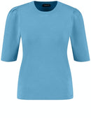 Black Addict Short Sleeve Crew Knit - Blue