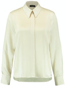 Retro Perspective Blouse - Winter White