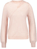 Jardin Tropical Crew Neck Jumper - Flushed Rose