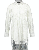Botanical Explorer Long Blouse - Off White
