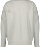 Botanical Explorer Crew Neck Jumper - Off White