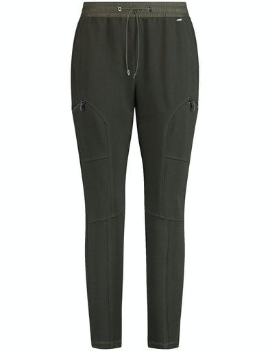 The Great Escape Crop Trouser - Moss Green