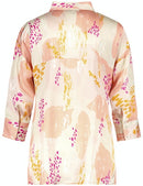 Out In The Field 3/4 Sleeve Blouse - Vibrant Magnolia
