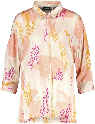 Out In The Field 3/4 Sleeve Blouse - Vibrant Magnolia