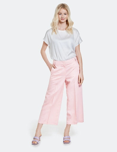 Out In The Field Crop Trouser - Rose Powder