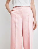 Out In The Field Crop Trouser - Rose Powder