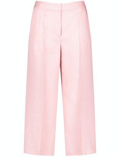 Out In The Field Crop Trouser - Rose Powder