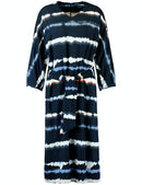 Sunrise Walks Woven Dress - Navy Pattern
