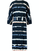 Sunrise Walks Woven Dress - Navy Pattern