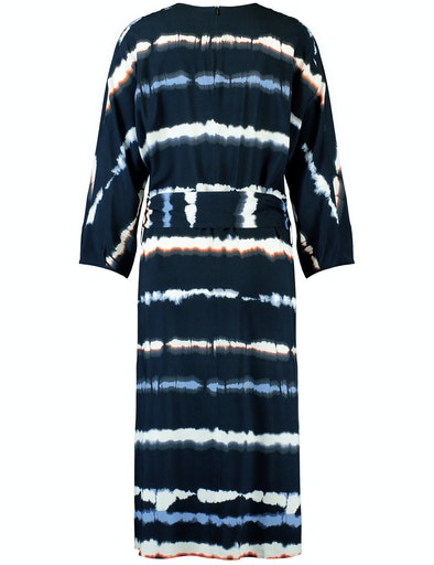 Sunrise Walks Woven Dress - Navy Pattern