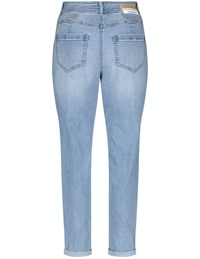 Spring Blossoming Crop Jeans - Light Blue