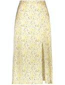 Spring Blossoming Woven Skirt - Oatmeal