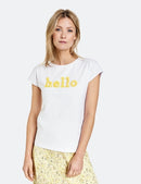 Spring Blossoming Short Sleeve T-Shirt - White