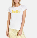 Spring Blossoming Short Sleeve T-Shirt - White