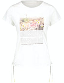 Spring Blossoming Short Sleeve T-Shirt - Off White