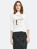 New Dynamics 3/4 Sleeve T-shirt - Off White