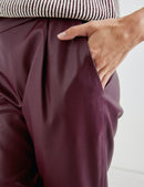 The New Preppy Crop Trouser - Cherry