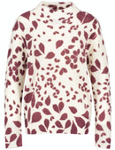 The New Preppy Round Neck Jumper - Black Cherry