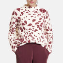 The New Preppy Round Neck Jumper - Black Cherry