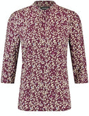 The New Preppy 3/4 Sleeve T-shirt - Taupe Print