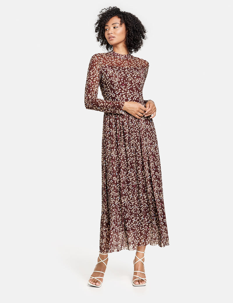 The New Preppy Dress - Taupe Print