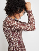 The New Preppy Dress - Taupe Print