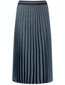 The New Preppy Long Skirt - Navy Pattern