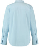 The New Preppy Long Sleeve Blouse - Morning Sky
