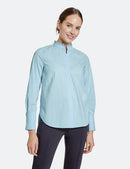 The New Preppy Long Sleeve Blouse - Morning Sky