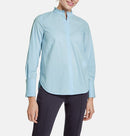 The New Preppy Long Sleeve Blouse - Morning Sky