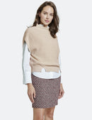 The New Preppy Sleeveless Jumper - Clay Melange